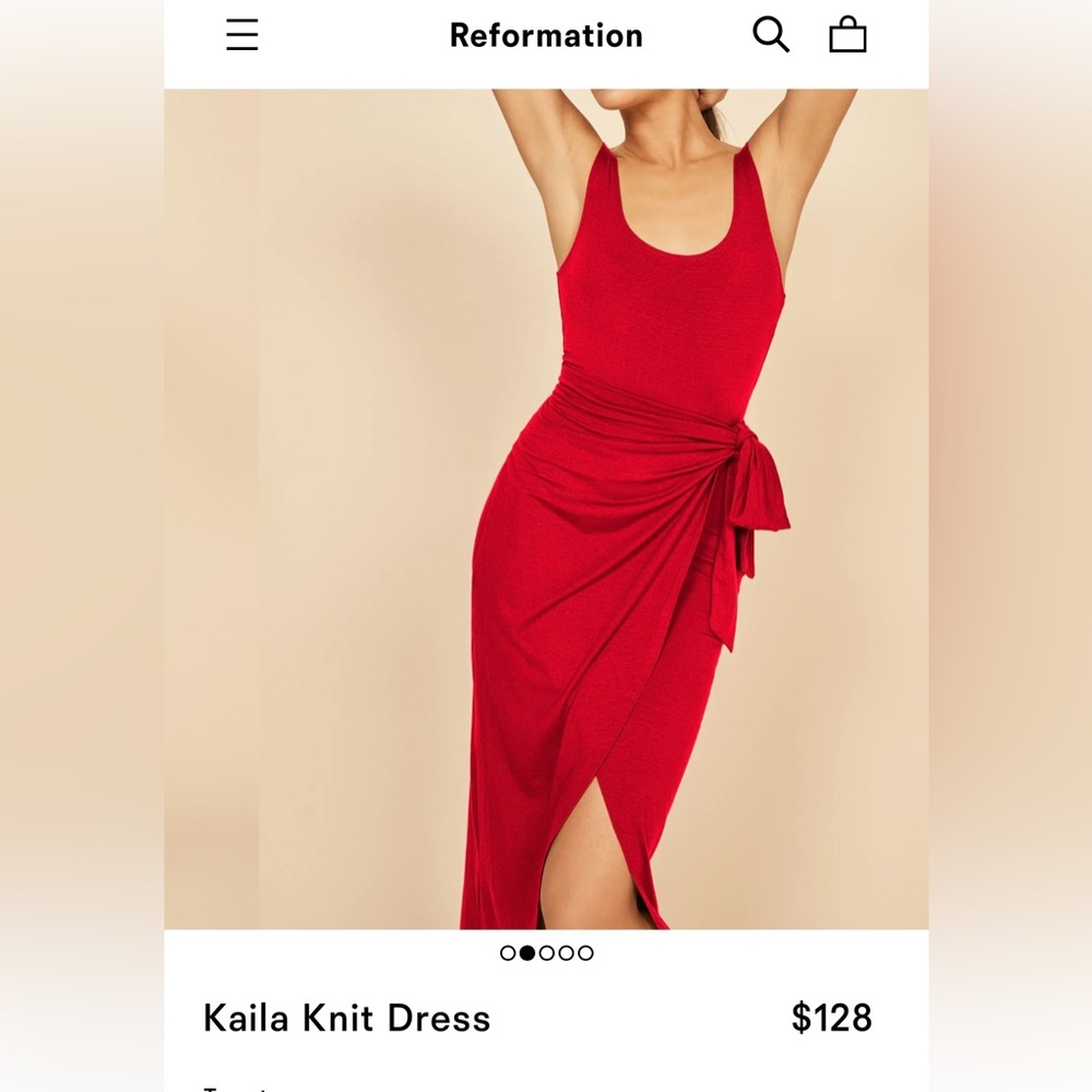 Reformation Kaila Knit Dress